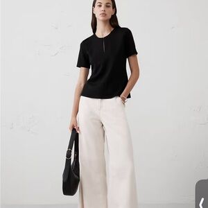 Black Short Sleeve Top